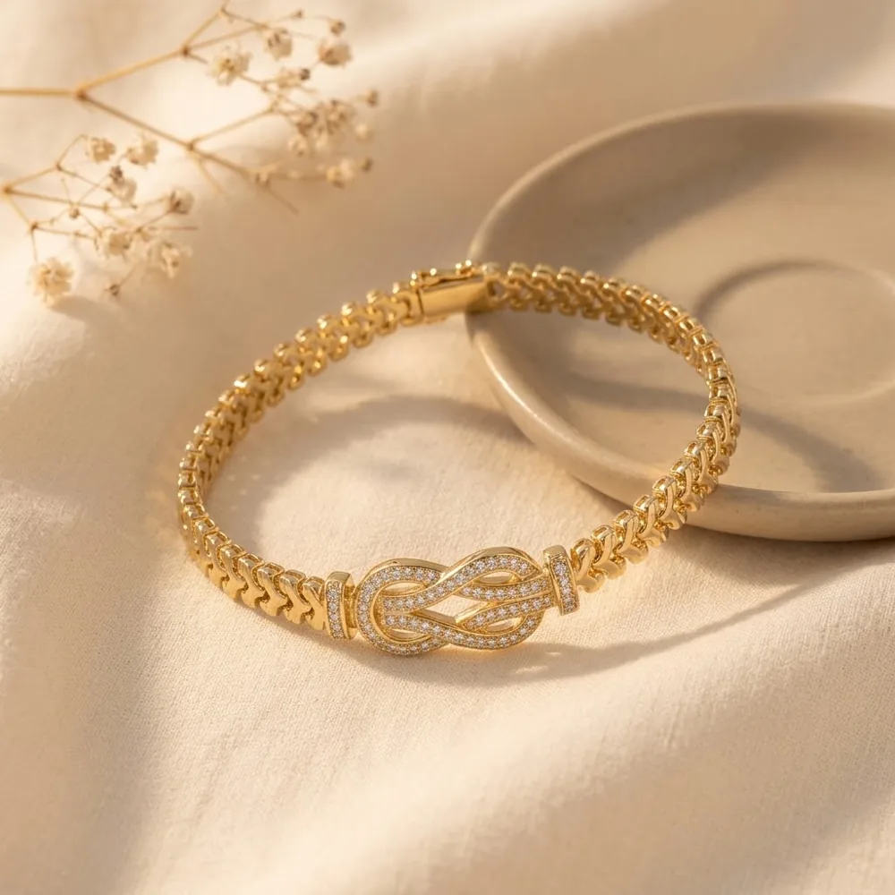 Bracelet Nœud Pavé — vue 2