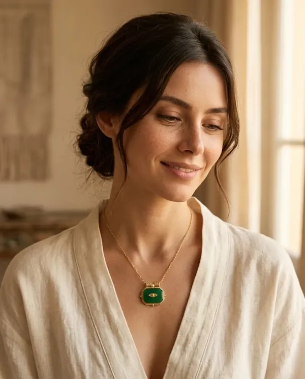 Collier Œil Émeraude