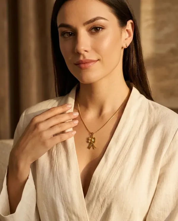 Collier Ruban Doré