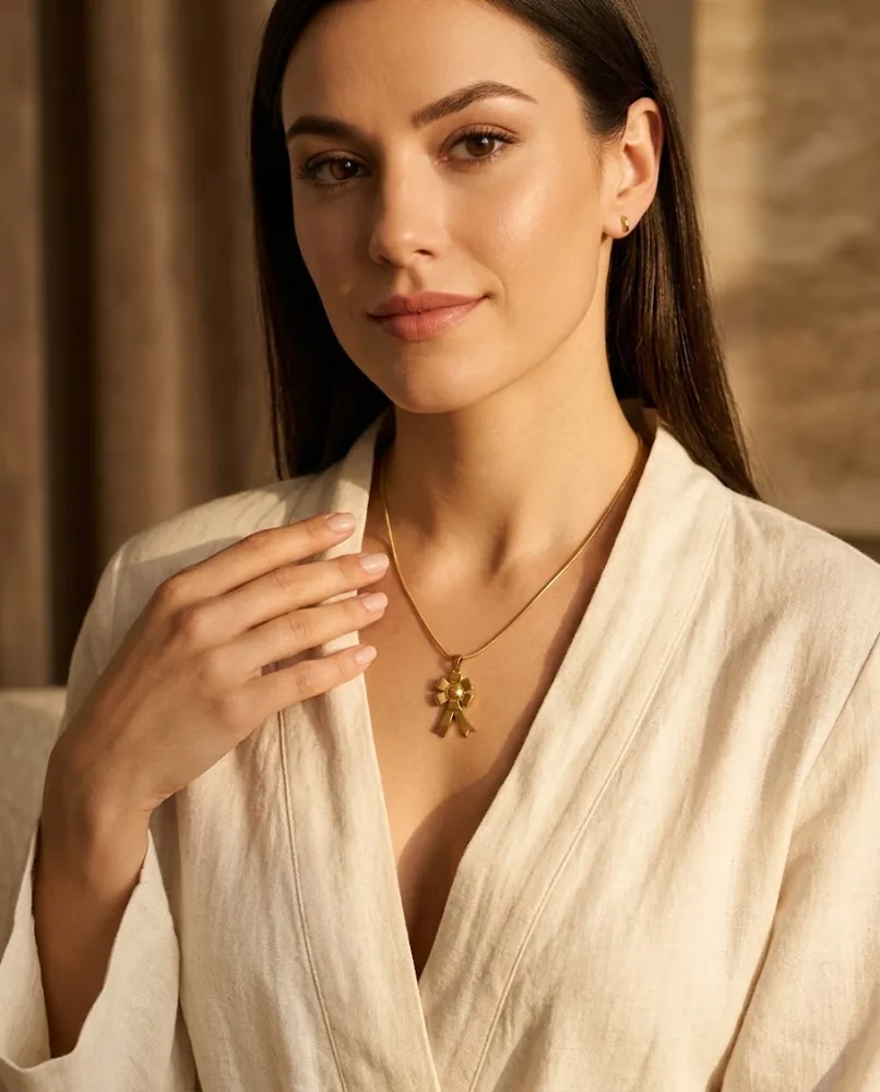 Collier Ruban Doré