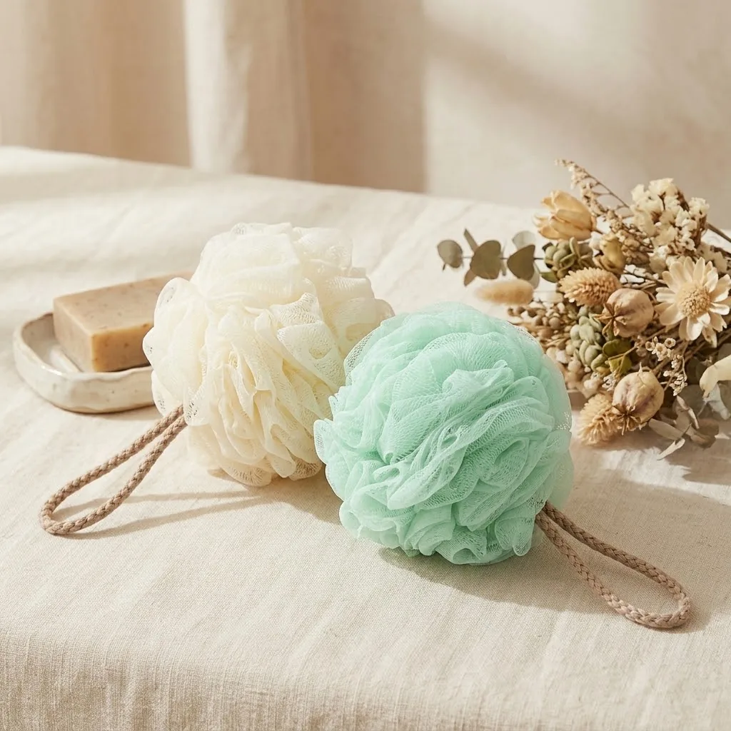 Fleurs de Douche Loofah — Lot de 3