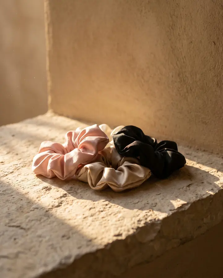 Everyday Satin Scrunchie Trio
